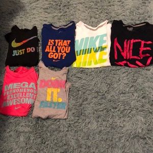 Lot of Nike t-shirts!